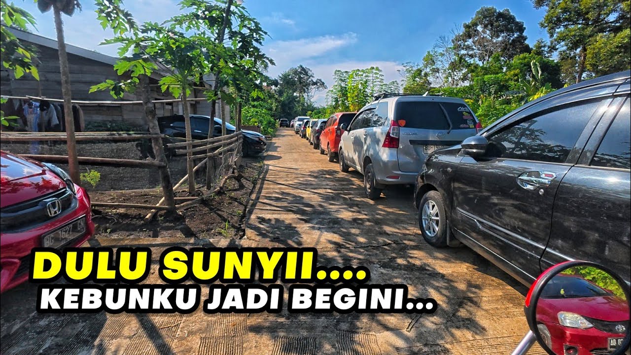 RAME BANGETT..!! Dulu sunyi berkebun disini, Tapi sekarang