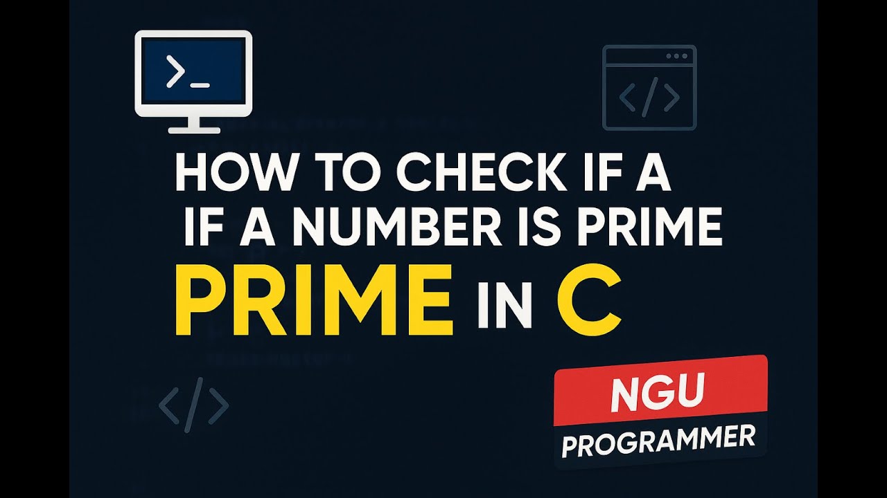 How to check does number is prime or not using C program