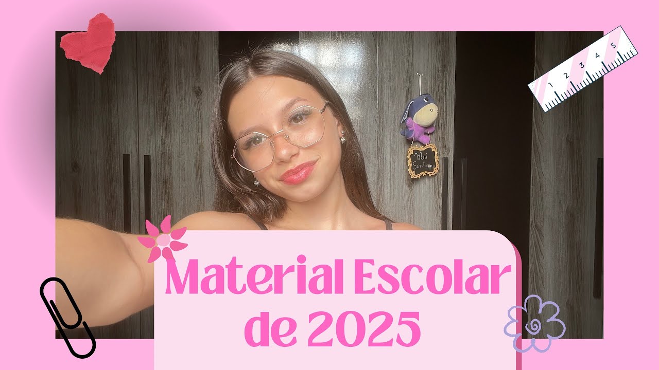 Mostrando meu material escolar de 2025 | assistam ate o final!🤍