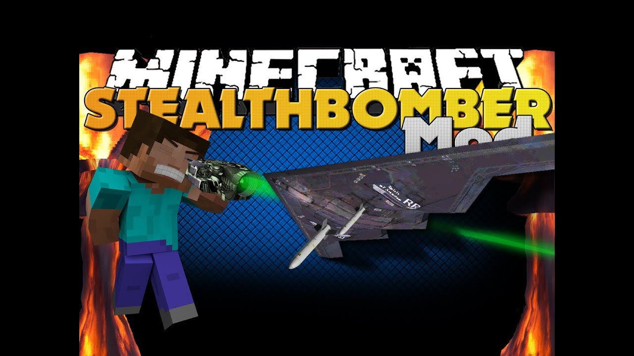 Minecraft Mod - Stealth Bomber Mod - NUKE EVERYTHING (Rival Rebels Mod)