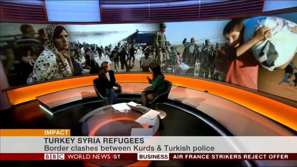 BBC World News - Live report on the influx of Syrian Kurds from Kobani