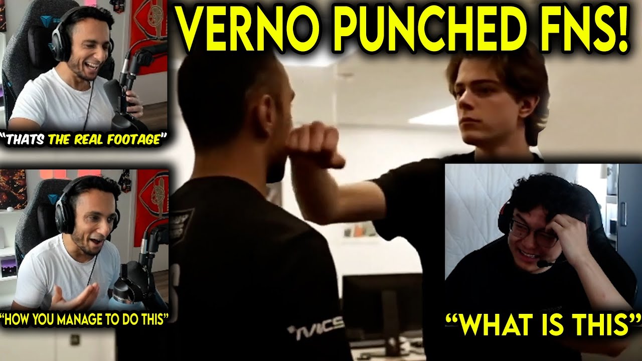 FNS & Shanks Reacts To Verno Punching FNS Video😂