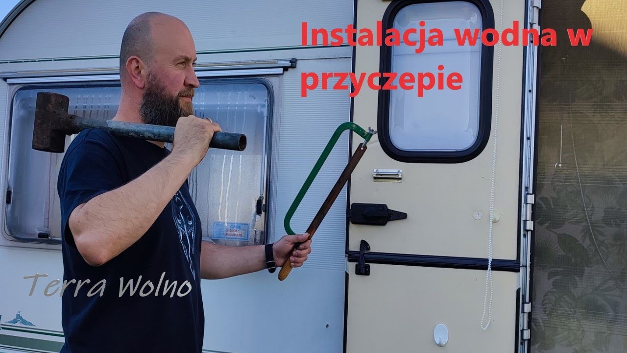 #12 Przyczepa kempingowa angielka, instalacja wodna. Co robię z wodą przed zimą.
