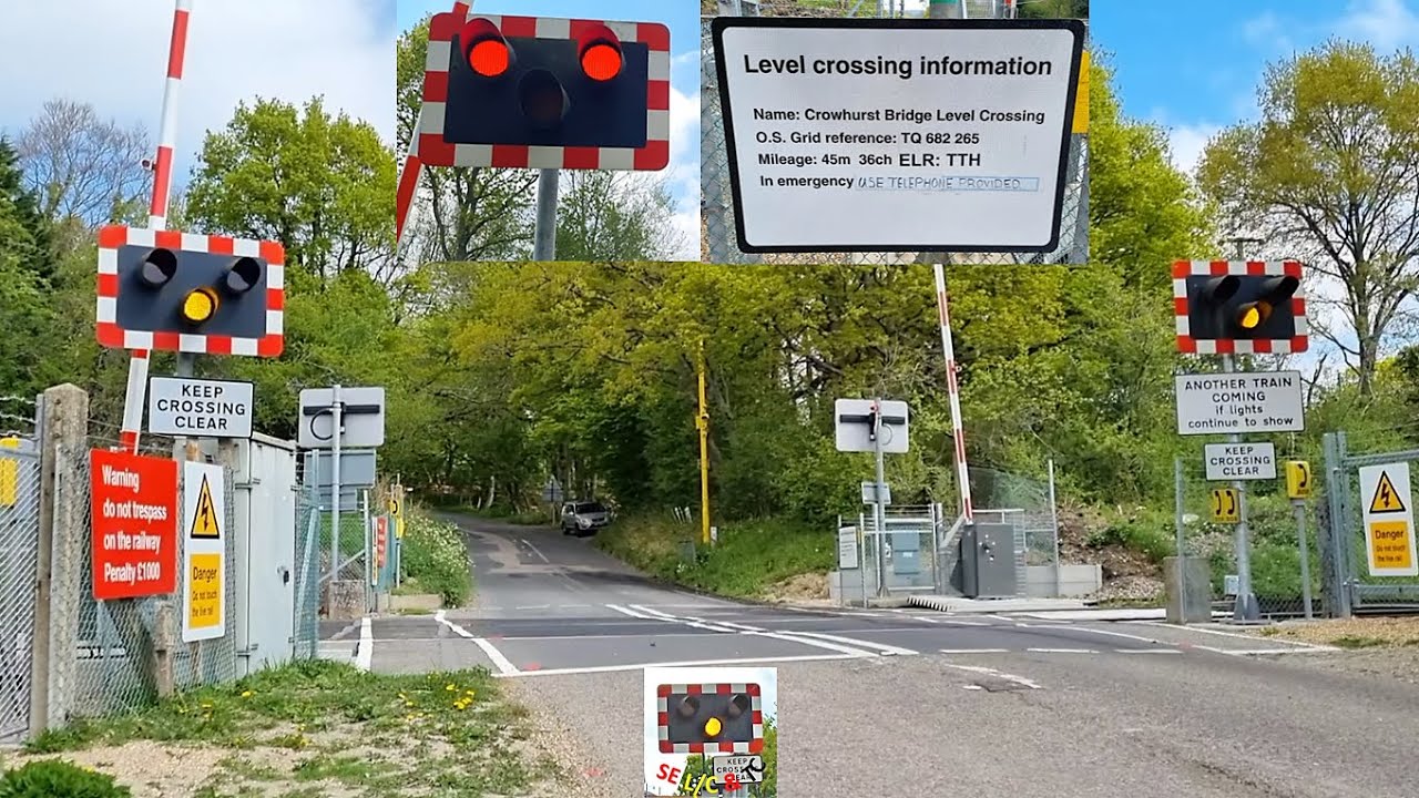 A Fully-renewed Half Barrier Level Crossing - Crowhurst Bridge Level Crossing, East Sussex