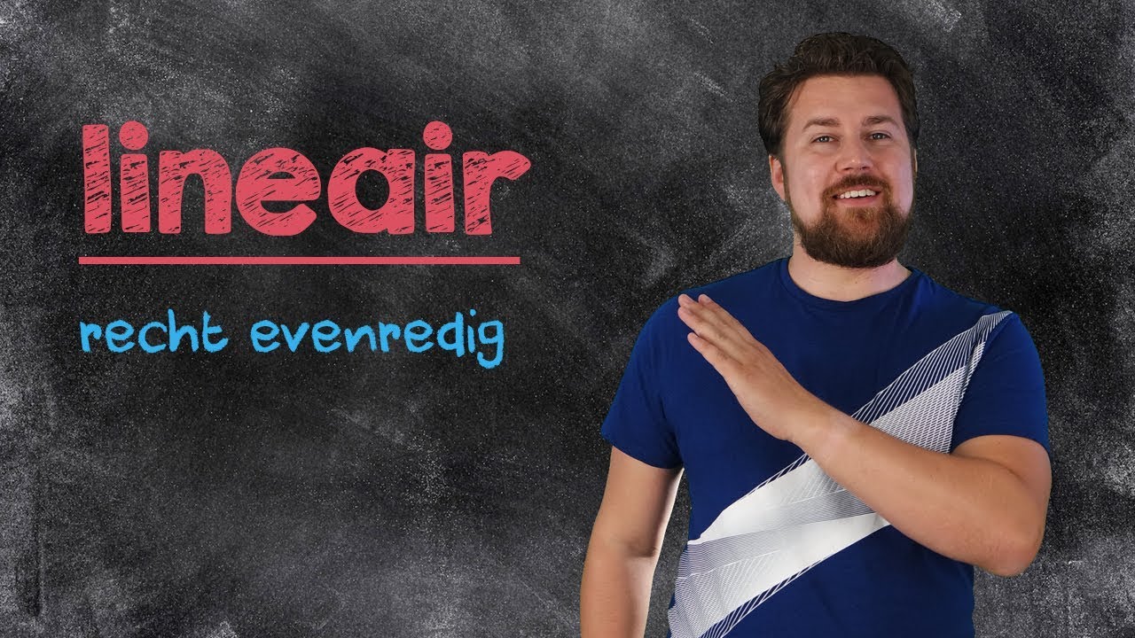 Lineair - Recht Evenredig