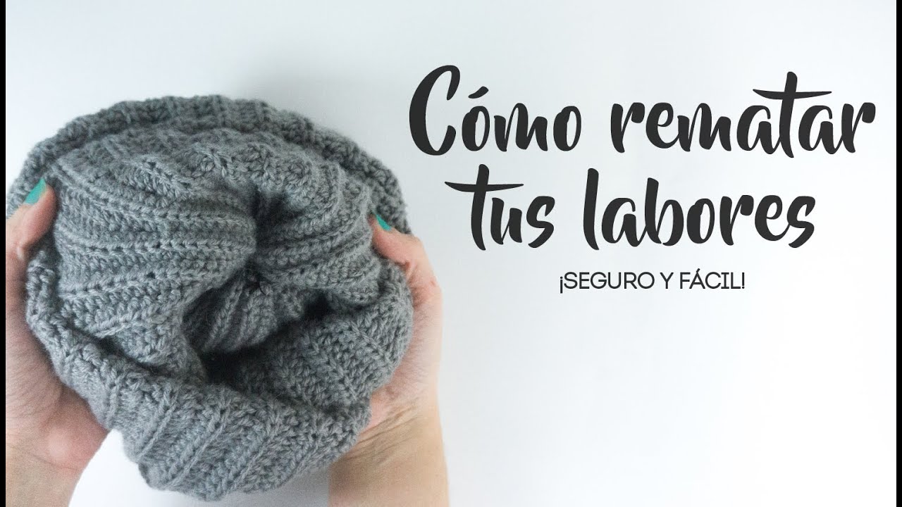 Cómo rematar piezas a crochet - Esconder hilos ganchillo