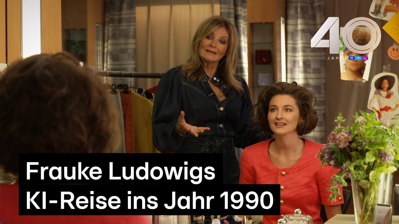 Frauke Ludowig trifft ihr jüngeres KI-ICH 🤯 | 40 Jahre RTL - Das große Jubiläumsquiz