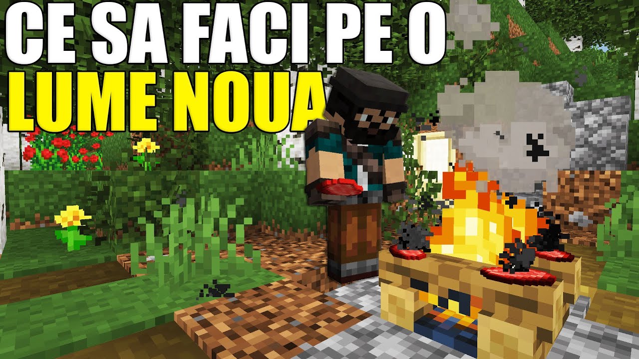 Ce sa faci cand Incepi o Lume Noua de Minecraft!