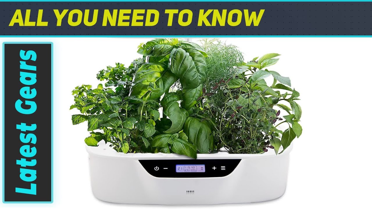 Genesis Indoor Hydroponic Growing System: Best Herb Garden Kit with 24W LED Grow Light