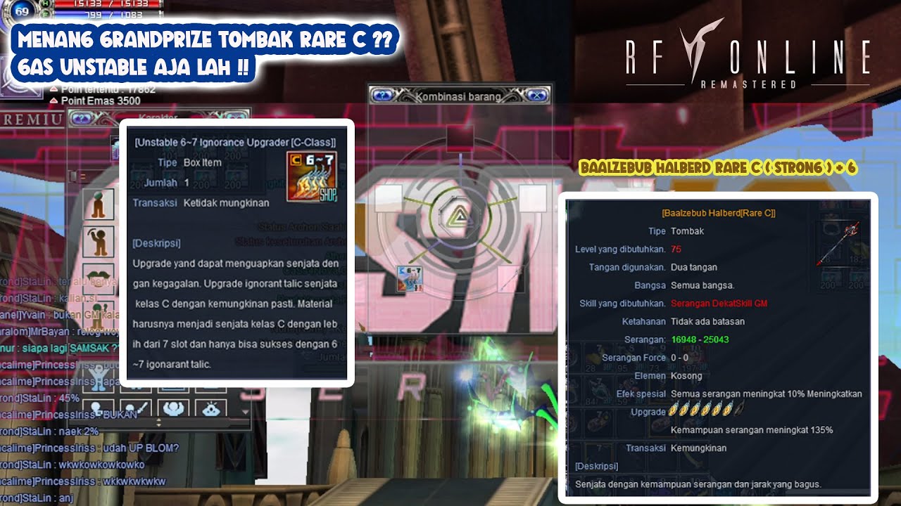 MENANG GRANDPRIZE TOMBAK C ?? GAS UNSTABLE KK | RF REMASTERED SERVER COSMIC