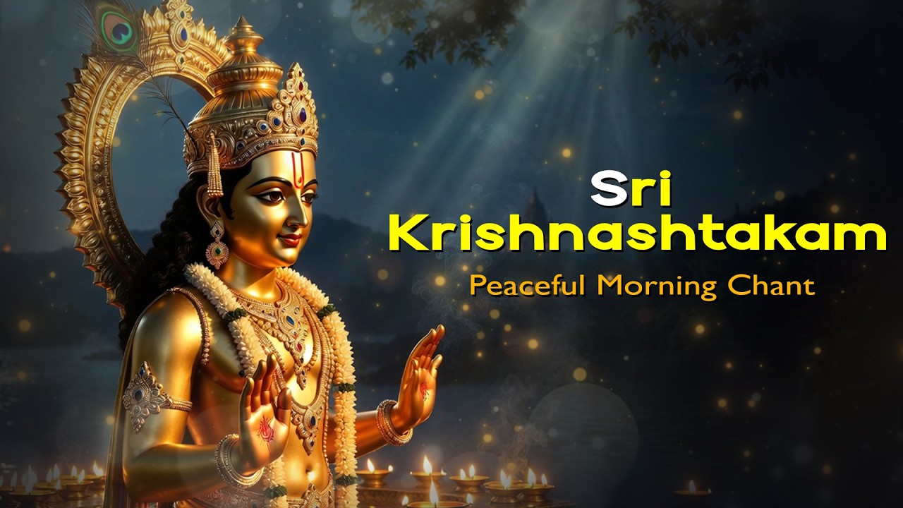 Sri Krishnashtakam | Peaceful Morning Chant | #krishna