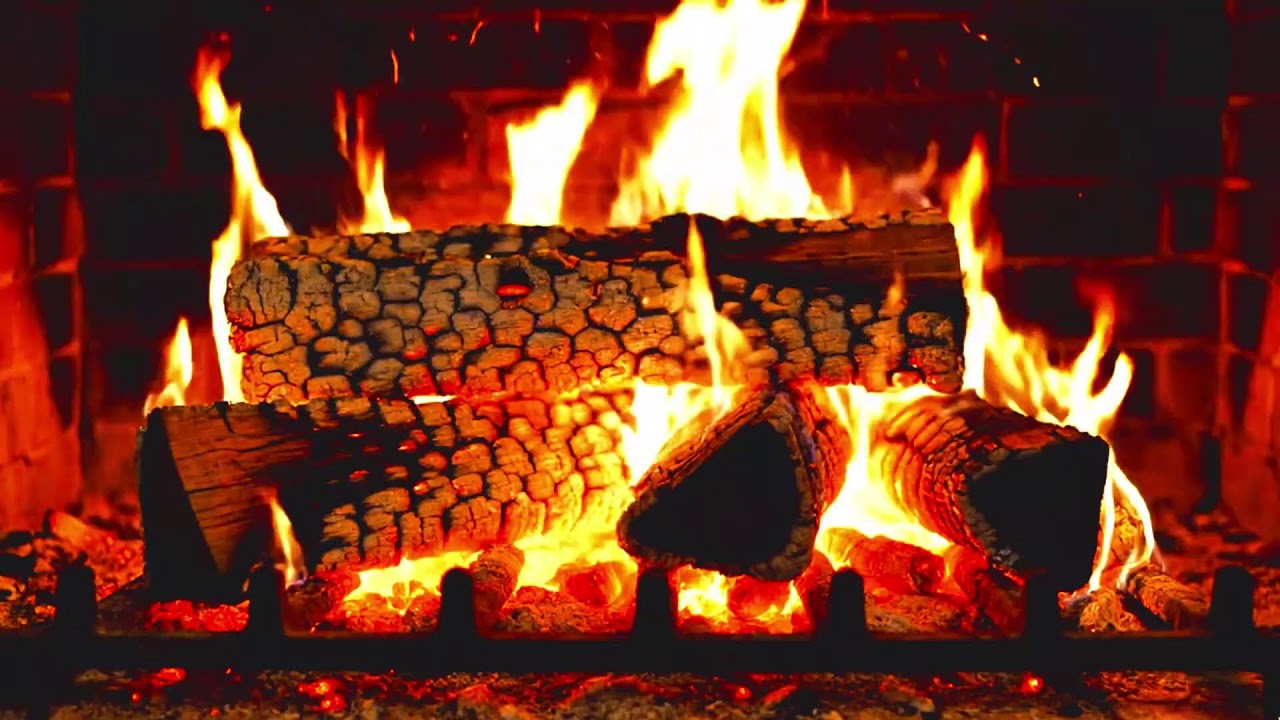 This Cozy Fireplace Will Melt Your Stress Away 🔥 Relaxing Fire Sounds