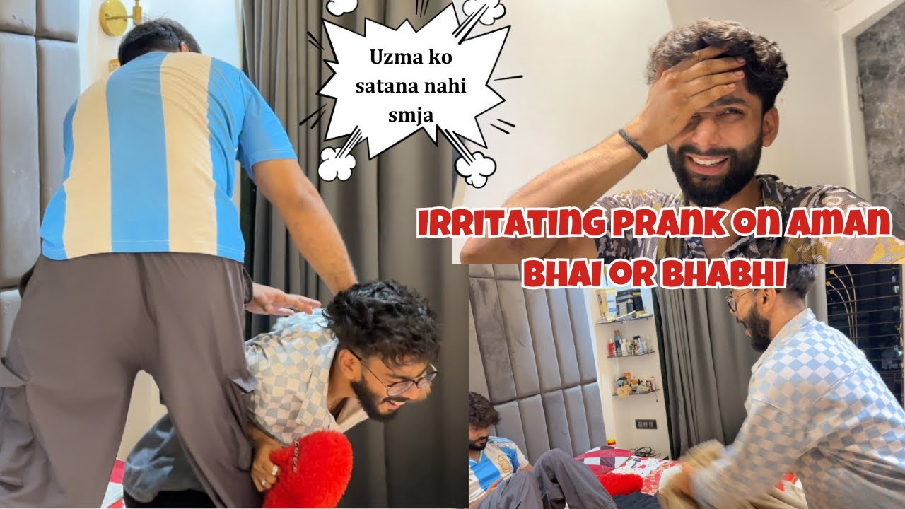 Irritating Prank on Aman bhai And Bhabhi😂Stupid Questions Se dimag Kharab | AALTU FALTU |