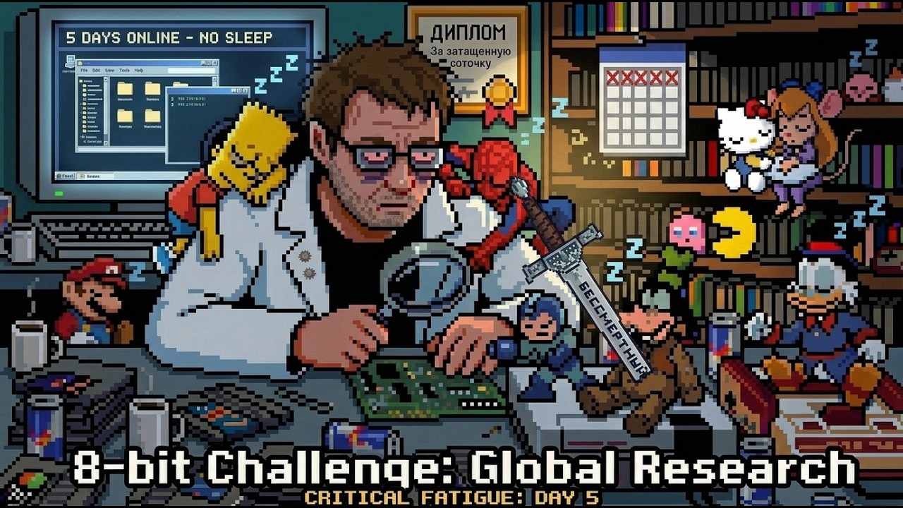 Короткие игры тащеров: 8-bit No Sleep Challenge: Global Research