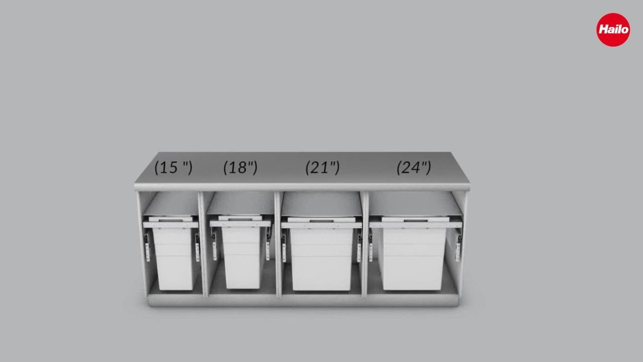HAILO Abfalltrennsystem US Cargo / Montagevideo für Frameless Cabinets