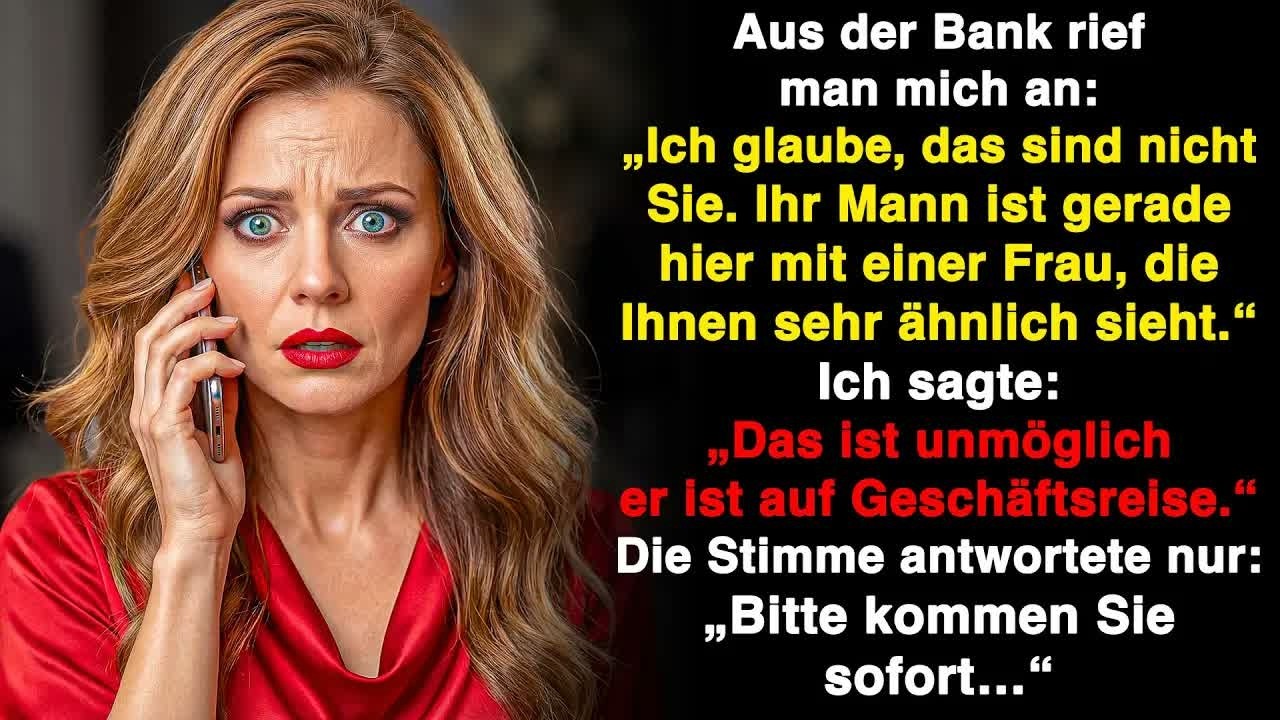 Die Bank rief an： Mein Mann sei hier – mit einer Frau wie ich  „Er ist auf Geschäftsreise…“