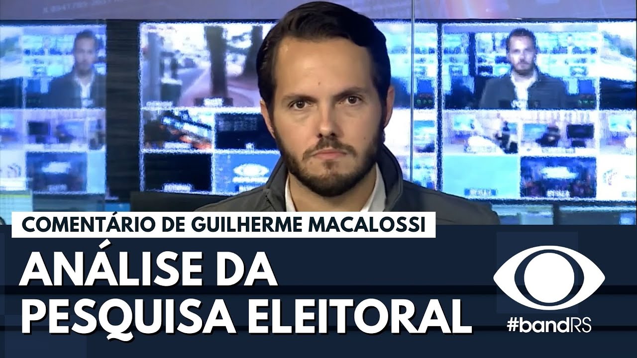 Guilherme Macalossi analisando a pesquisa para Governador e Presidente no RS.