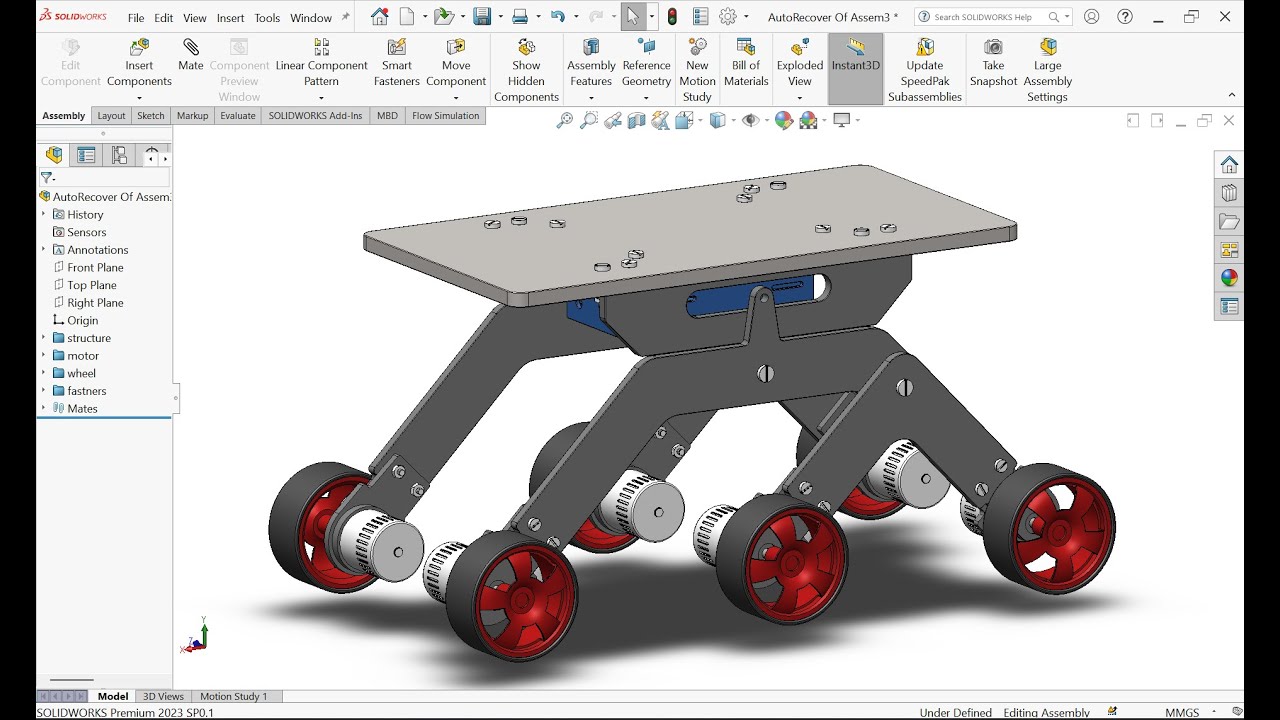 ROCKER BOGGIE MECHANISM PART 2 #cad #tutorial #solidworks 