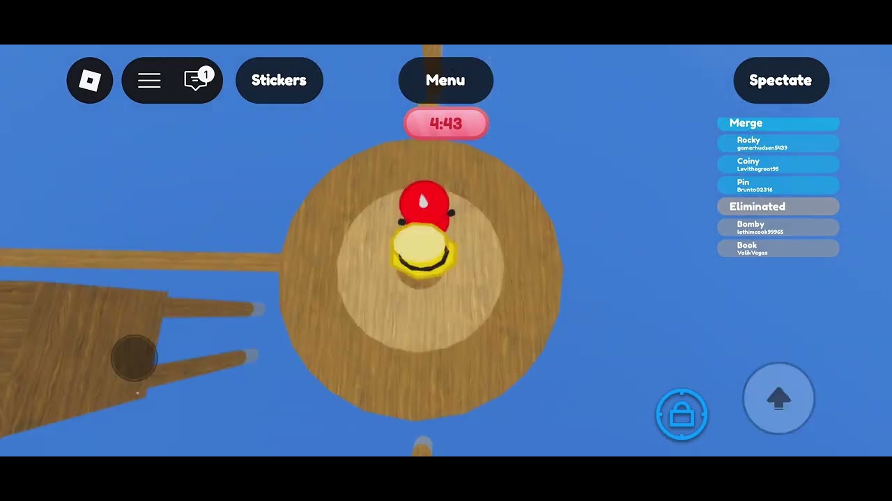 Playing as Moneyman Coiny for hunt 3 in Bfdia Roblox 