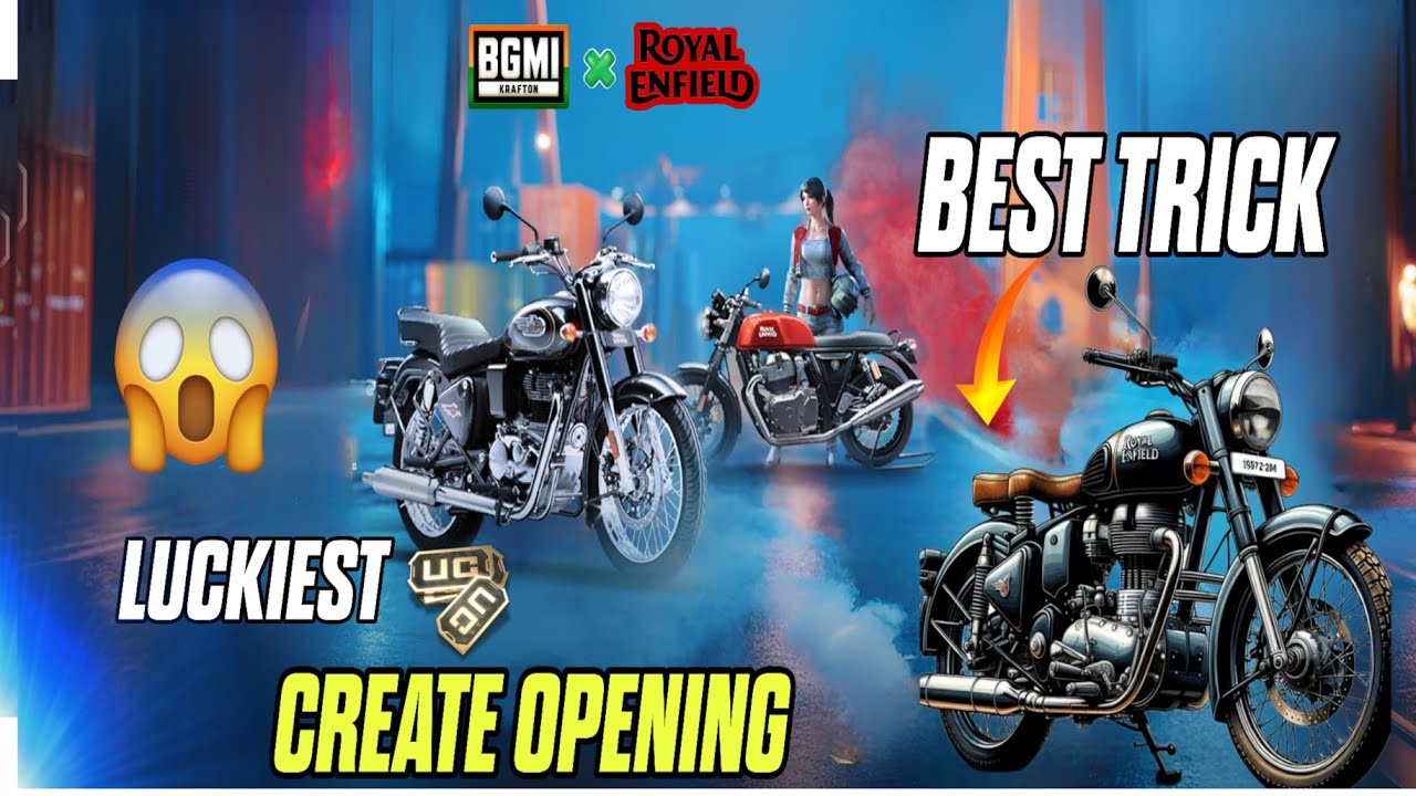 Royal Enfield crate opening in bgmi 