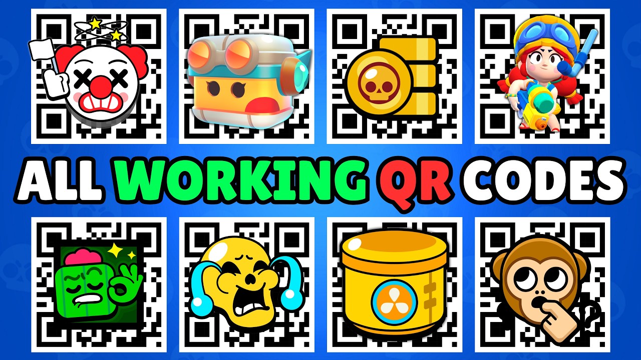 ALL Working QR CODES in Brawl Stars (FREE Rewards!)