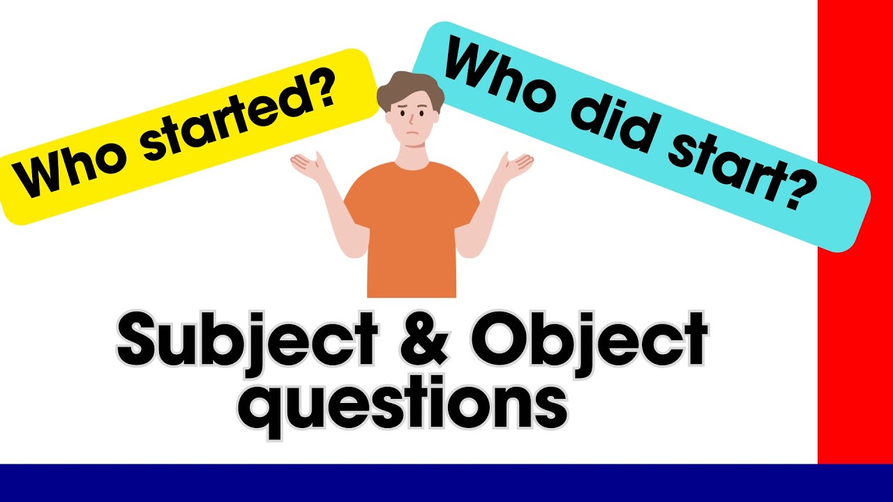 Subject and Object Questions in English.