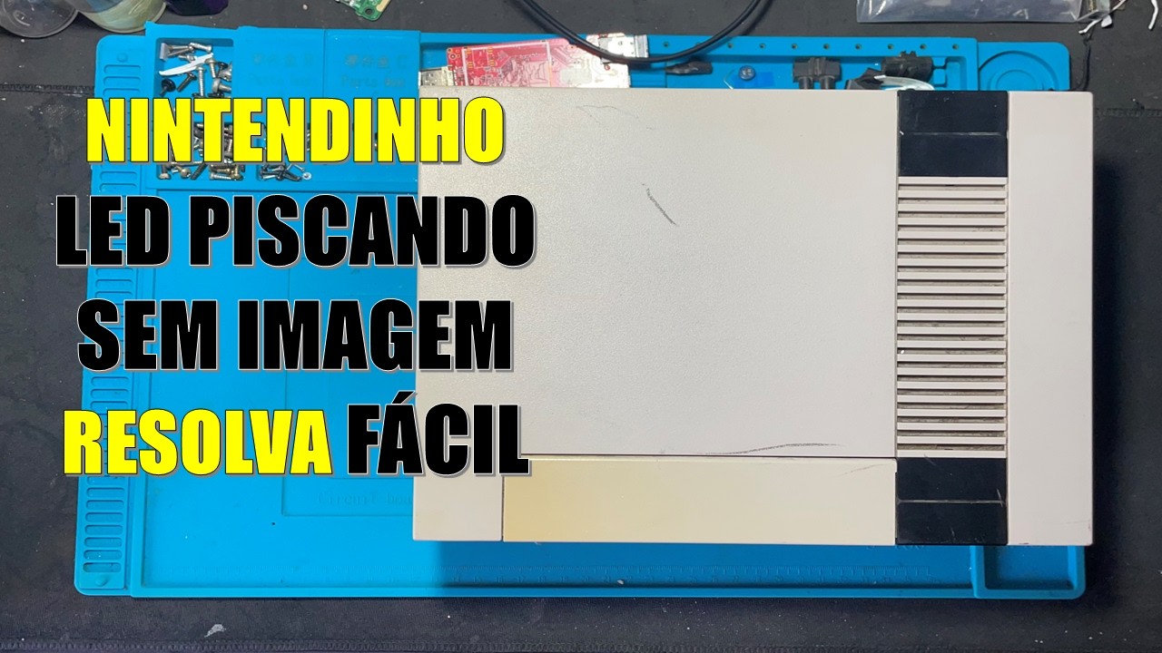 NINTENDINHO NES LED PISCANDO E SEM IMAGEM COMO RESOLVER FACIL  #nes #nintendo #nintendinho