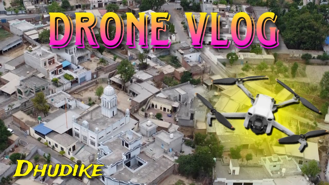 Vlog z drona (wioska Dhudike) Udostępnij 🥰 #dhudike #moga #punjab #vlog #wideo