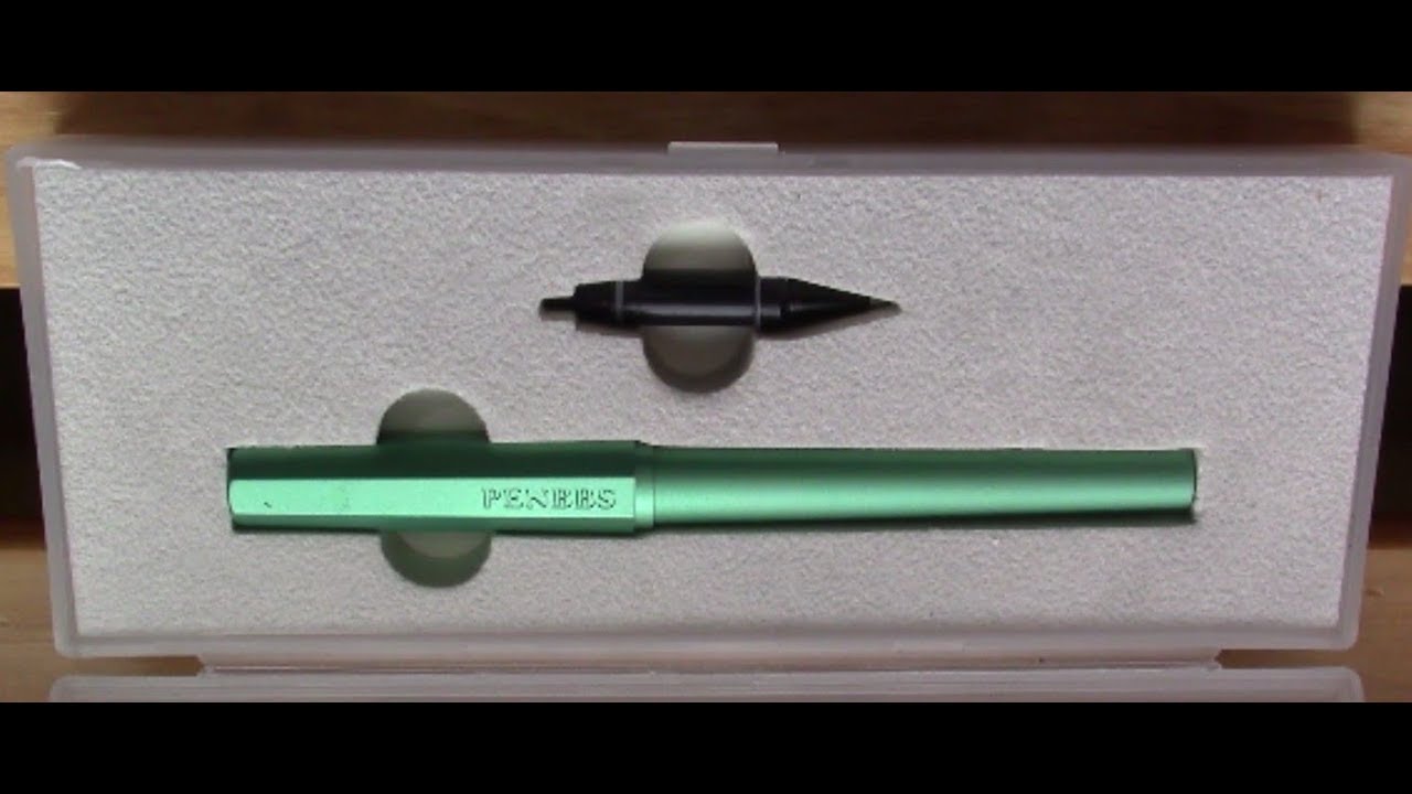 Обзор перьевой ручки PENBBS 350 48SF зеленого цвета из алюминия (также подходит для роллеров).