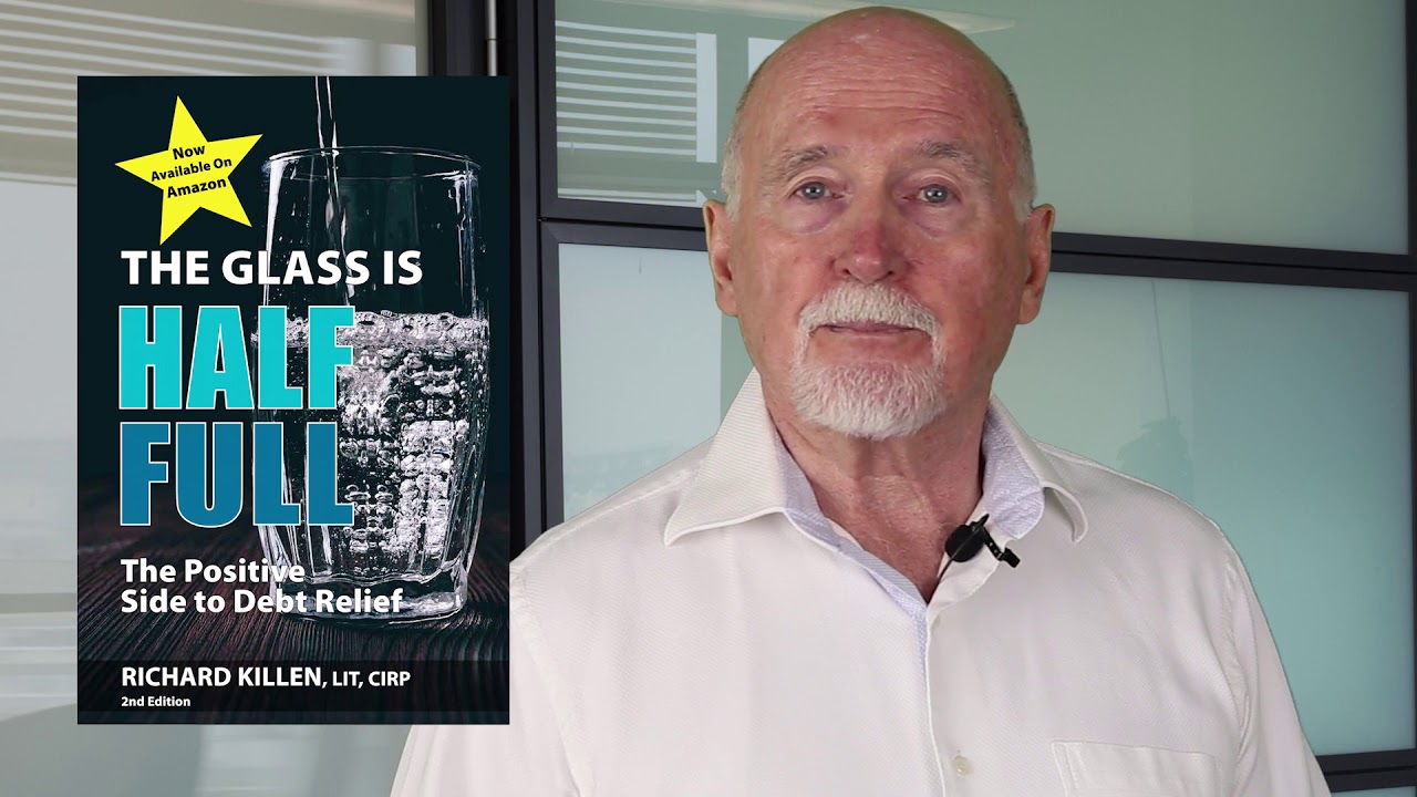 The Glass Is Half Full Book and Podcast For The Positive Side Of Debt Relief