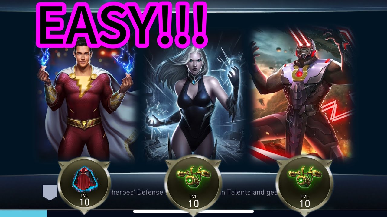 Incredible DCU Superman League invasion battles D1 injustice 2 mobile