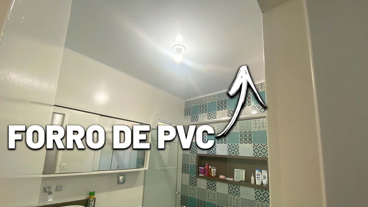 FORRO DE PVC LISO NO BANHEIRO SOCIAL