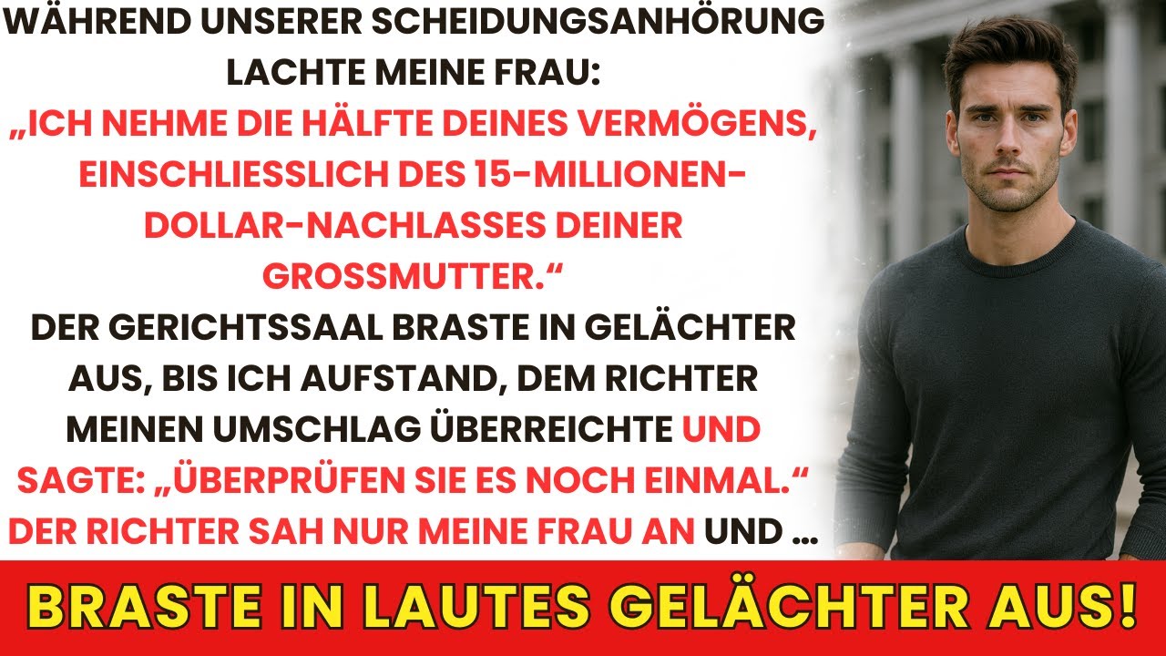 Meine Frau Verspottete Mich Vor Gericht: Ihr Geld-Plan Platzte Durch Meinen Umschlag