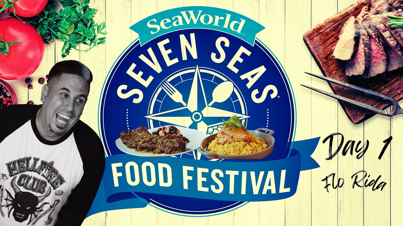 Exclusive First Look! Seven Seas Food Festival 2026 Day 1 at SeaWorld Orlando – Flo Rida Concert