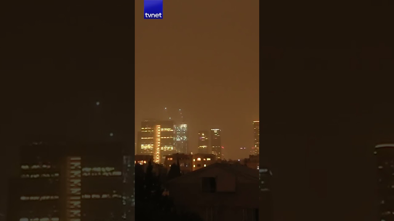 Tel Aviv'de yine sirenler &ccedil;alıyor... #iran #israil #siren #telaviv