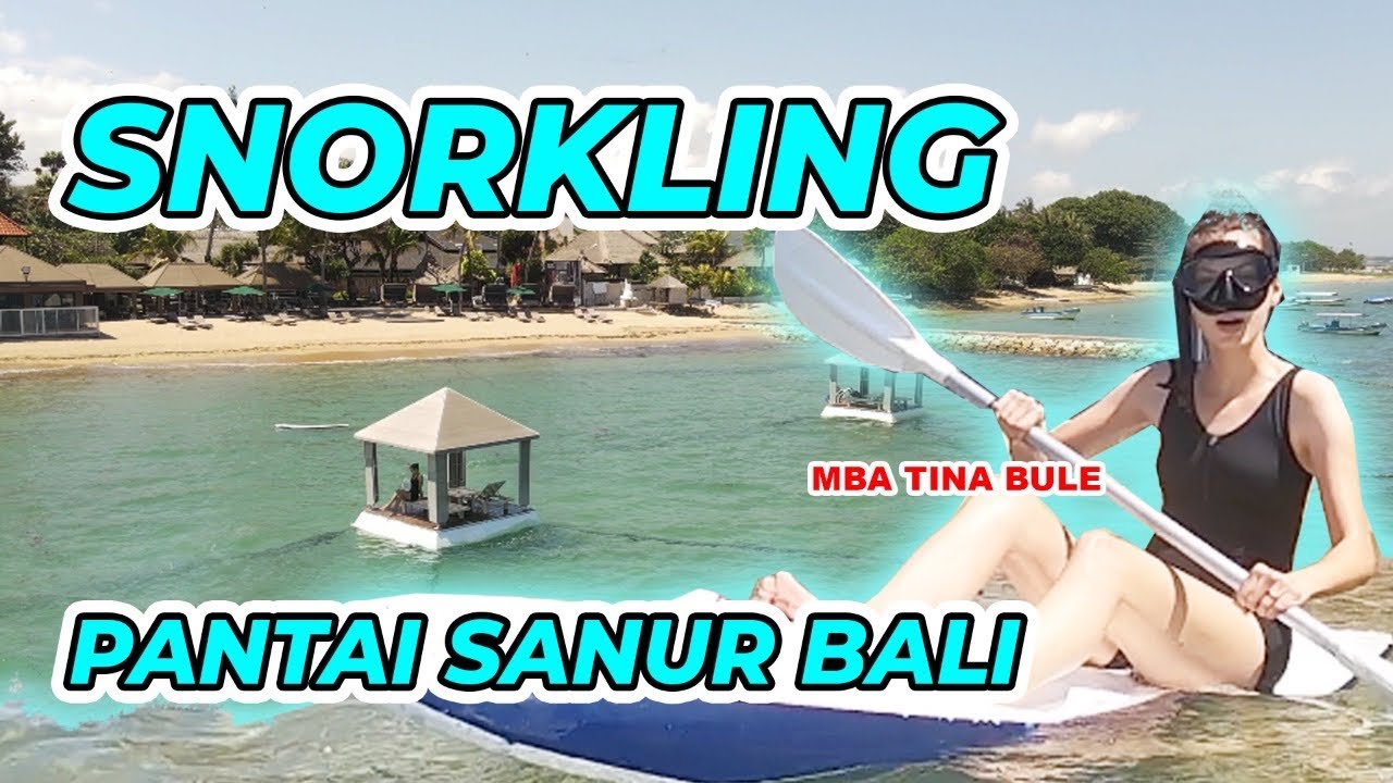 Snorkeling di Pantai Sanur Bali !! Puri Santrian Resort
