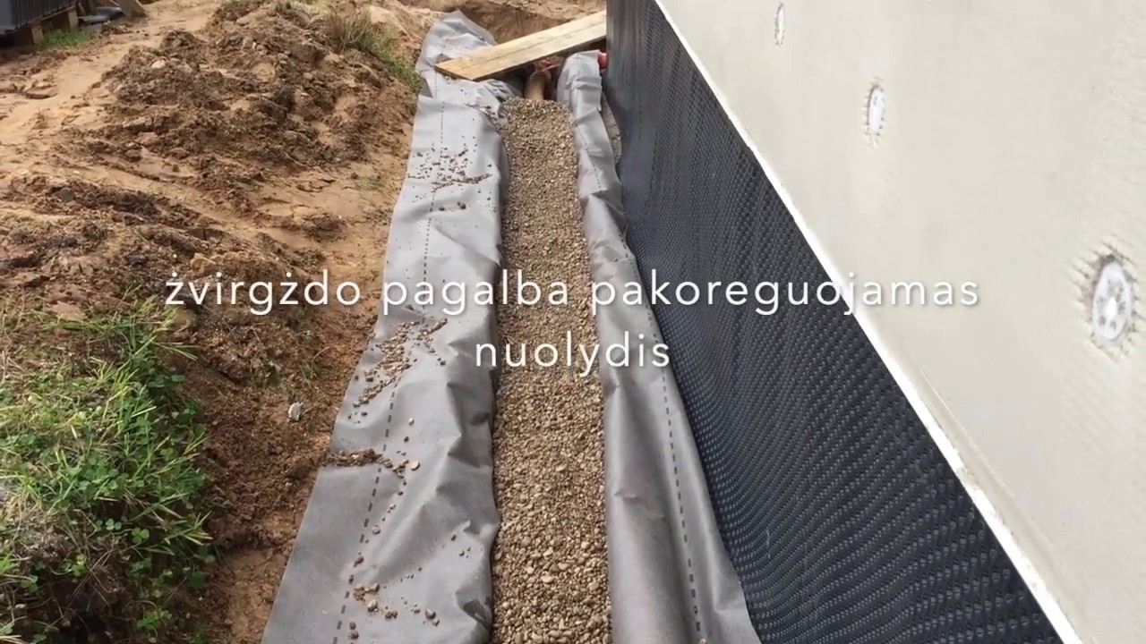 Drenažas, lietaus nuvedimas - kaip tai padaryti