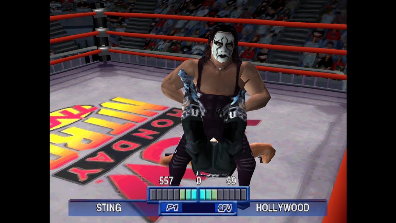 WCW Mayhem HD Gameplay (PS1)