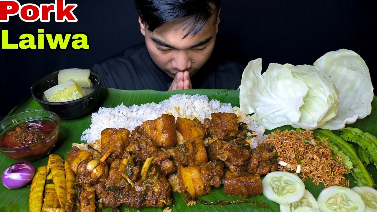 Pork ka Laiwa Ga Thongba +recipe 🤤//Mimi Singju 🥵