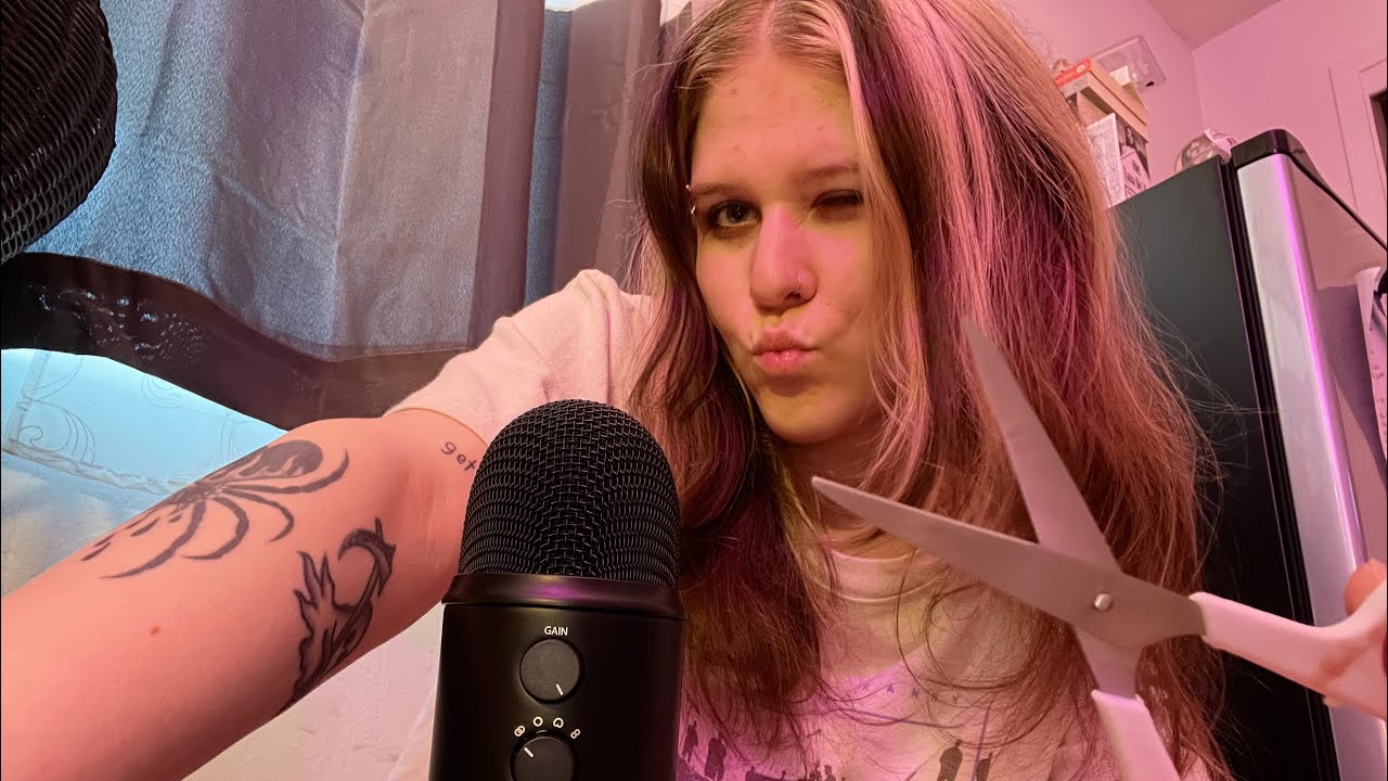 ASMR fast and aggressive 5 min haircut | scissor and brushing sounds