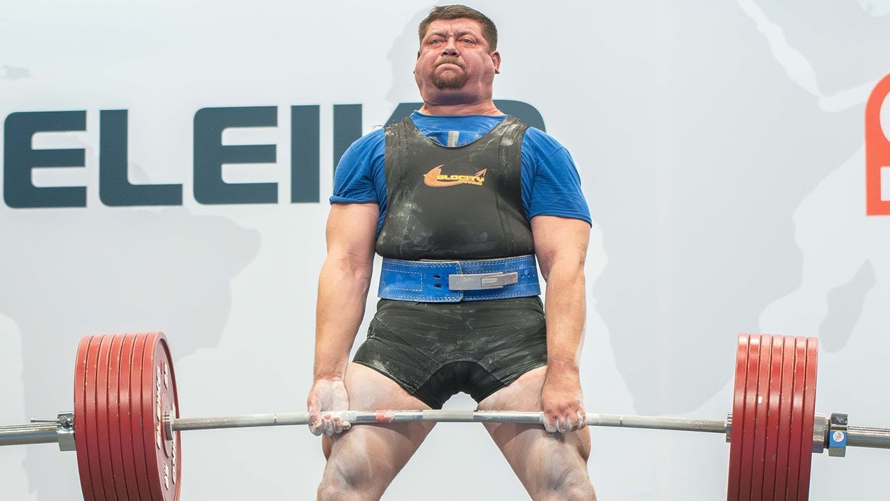 3-й раунд становой тяги — мужчины, 120 кг — Открытый чемпионат мира по пауэрлифтингу среди экипир...