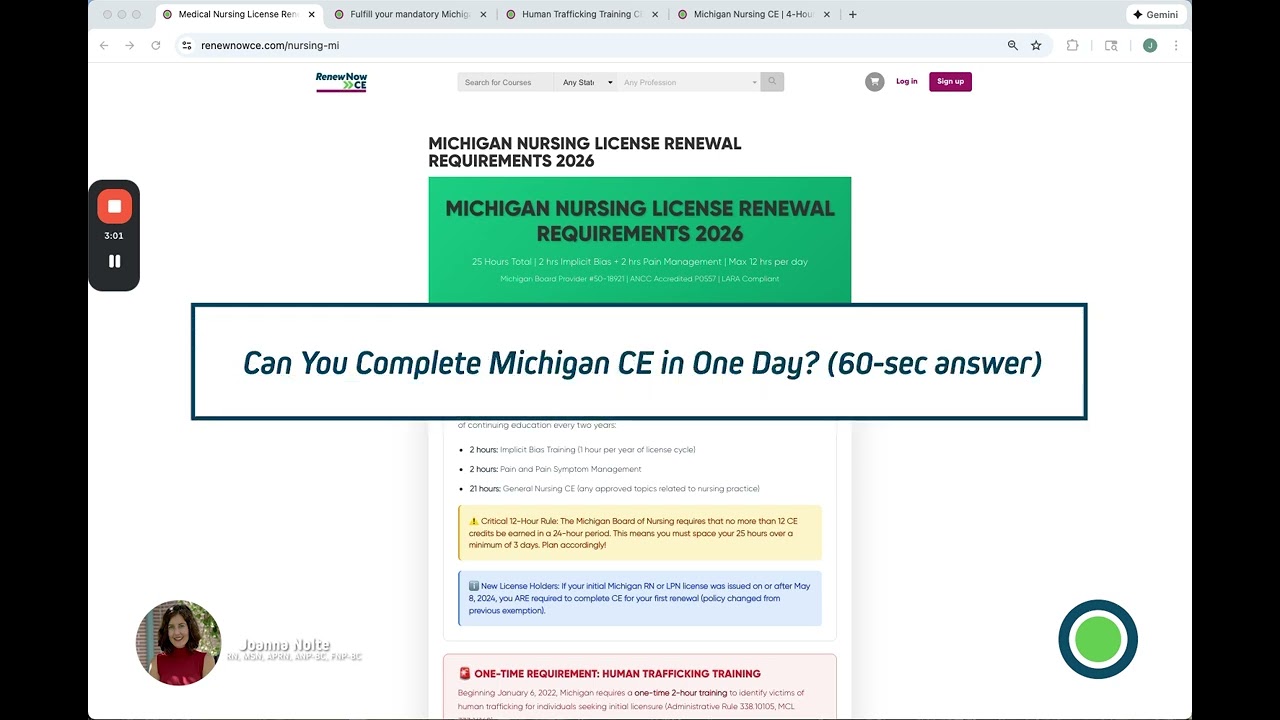 Michigan RN License Renewal 2026: LARA Compliance & CE