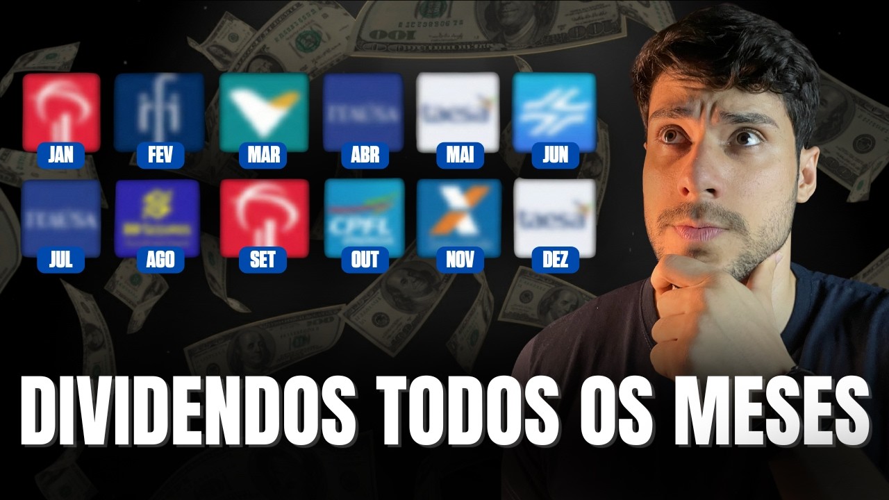 Como montar uma CARTEIRA de A&Ccedil;&Otilde;ES que paga DIVIDENDOS TODOS OS MESES!