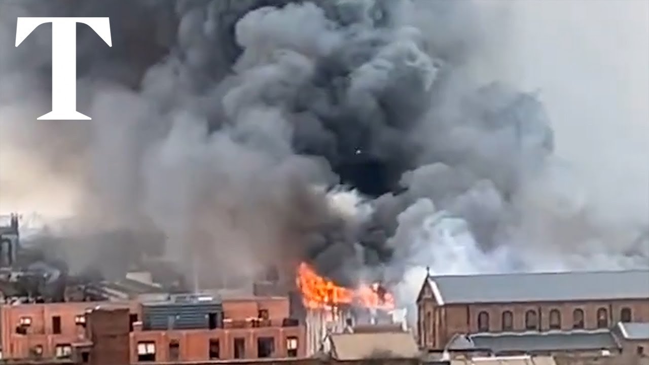 Huge fire breaks out in Liverpool