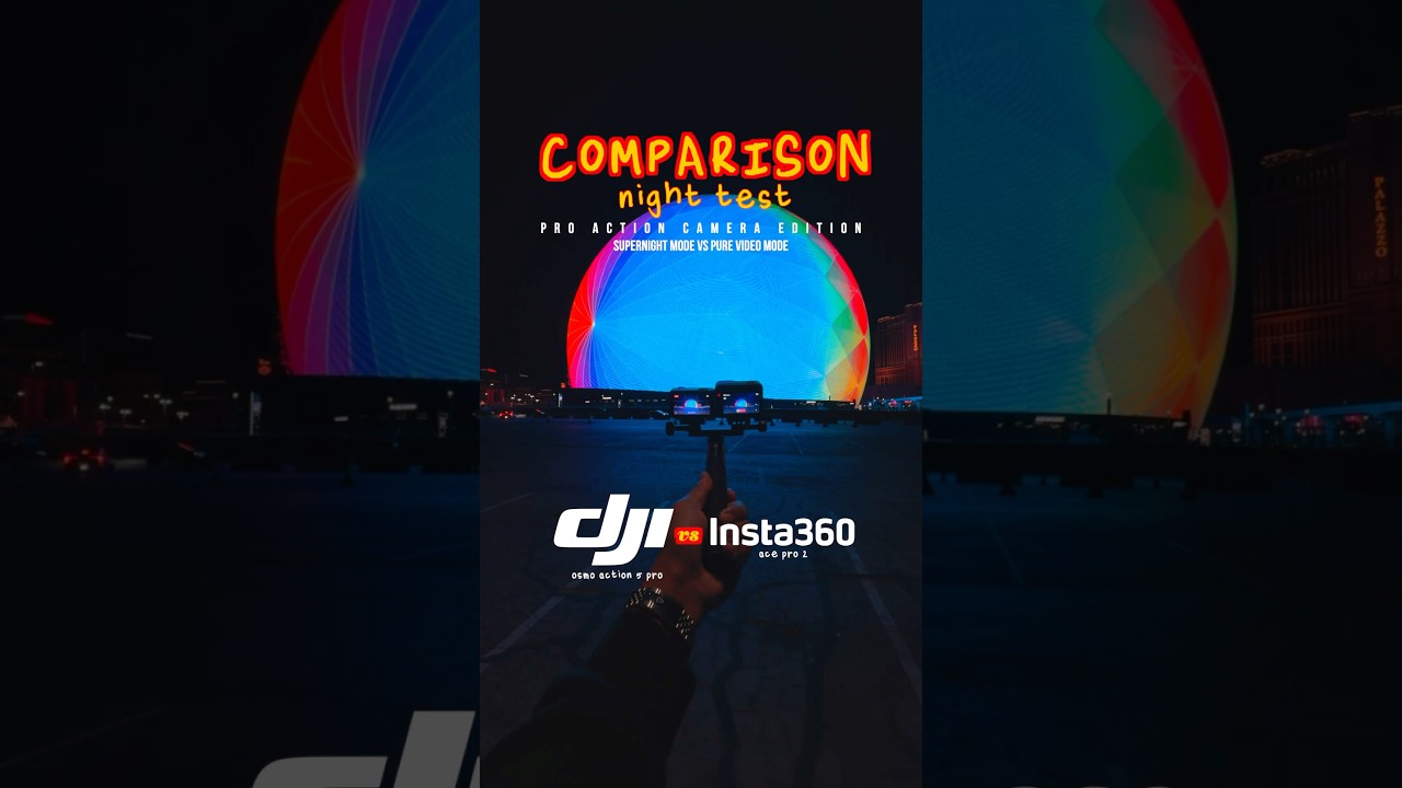DJI OSMO Action 5 Pro VS Insta360 Ace Pro 2 (night time comparison)