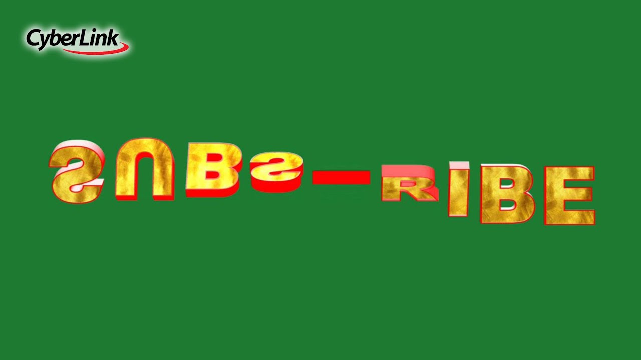 How to make & animate 3D Subscriber text in Powerdirector?