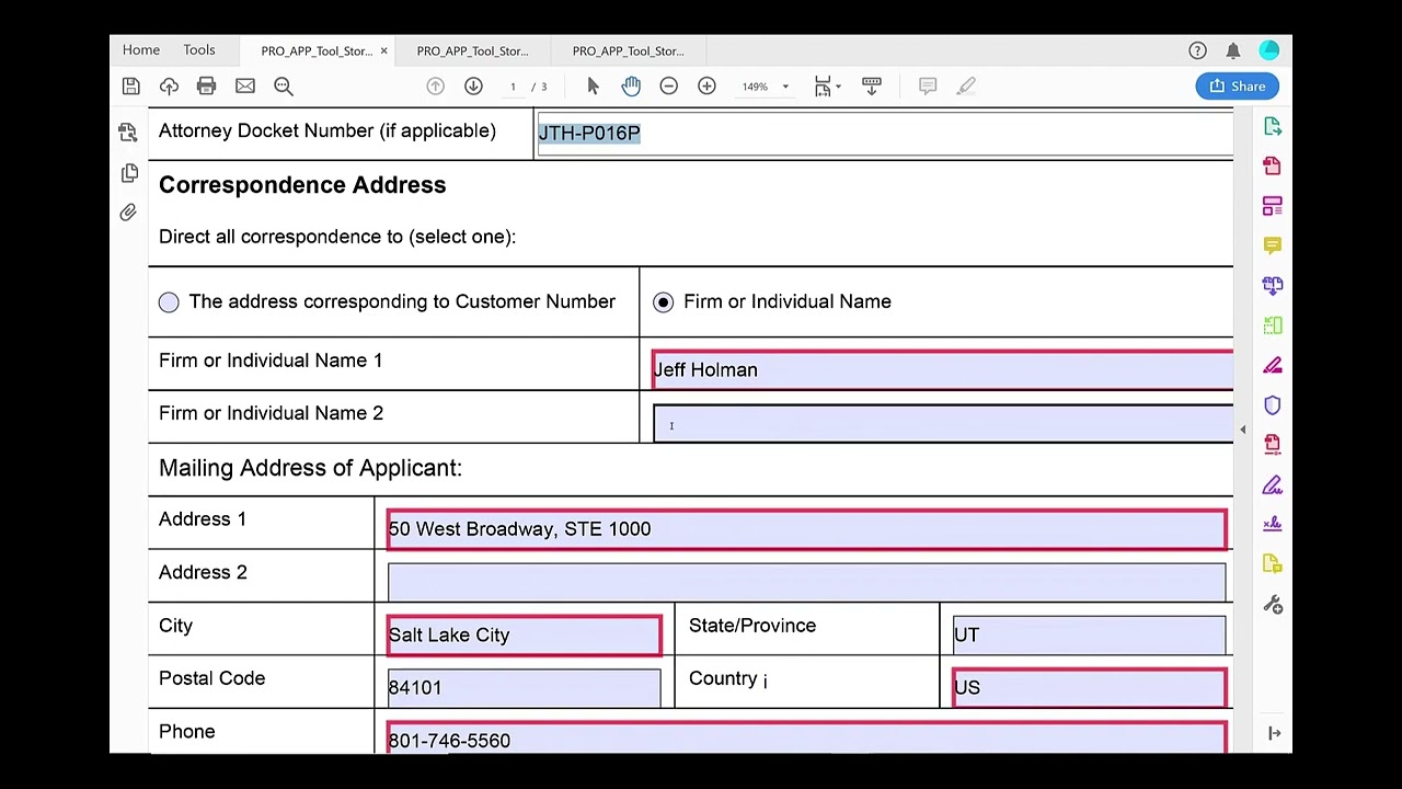 Provisional Patent Application (PPA) Filing Cover Sheet by Intellectual Strategies