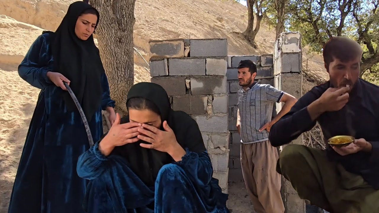 Completing the construction of the toilet walls: The continuous efforts of Atabak and Shahin