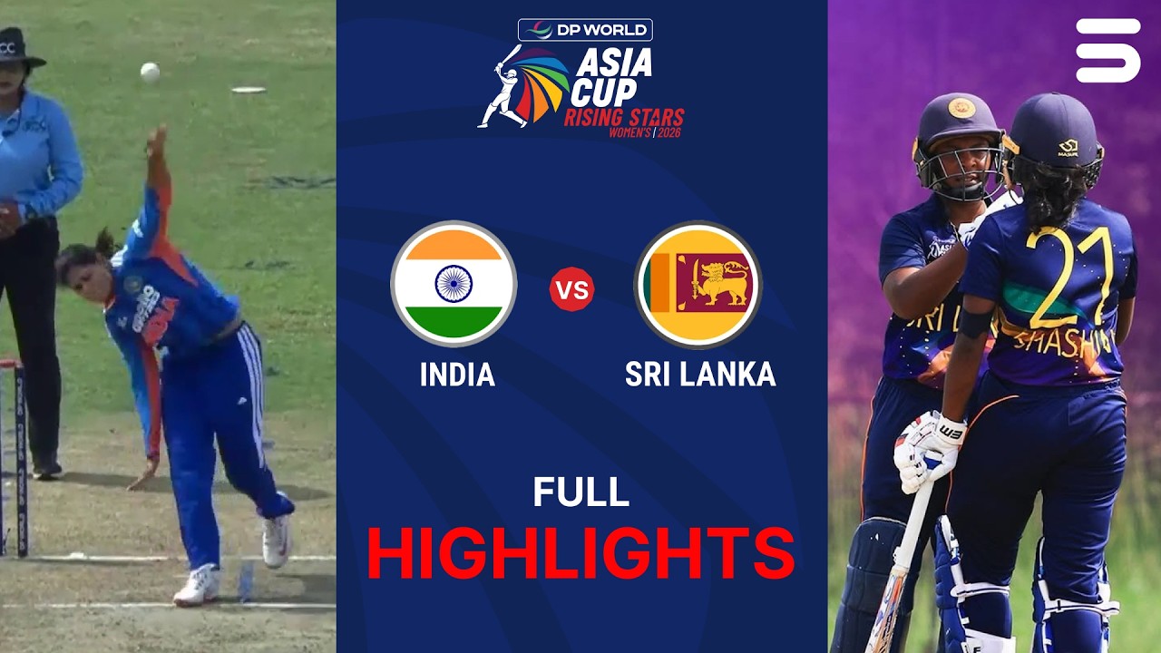 Full Highlights | SL A W vs India A W | Semi-Final 1 | Women's Asia Cup Rising Stars | ZM1H