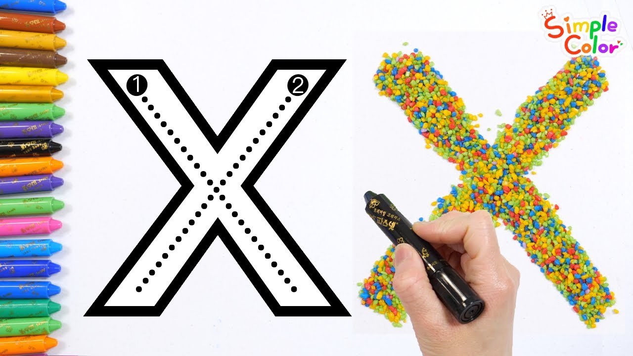 Learn the Letter X! Fun writing, | Trace the letter for kids | Easy Letter X Learning Activities